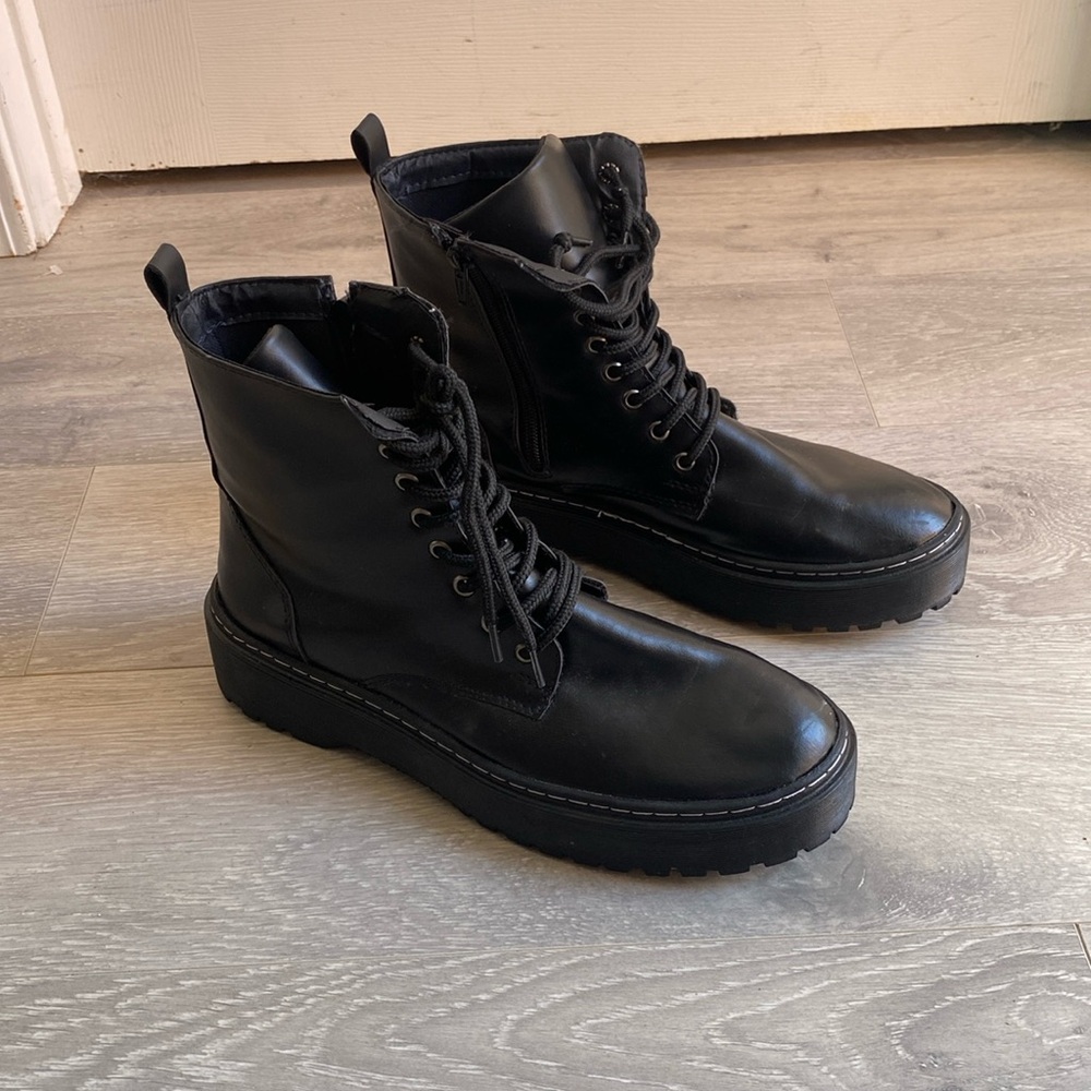 Dubuy Black combat boots Size 39